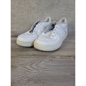 Nike Air Force 1 AF1 Youth Size 7Y Triple White Casual Sneakers Shoes 314192-117